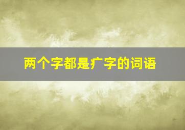 两个字都是疒字的词语