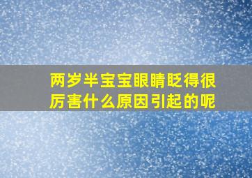 两岁半宝宝眼睛眨得很厉害什么原因引起的呢