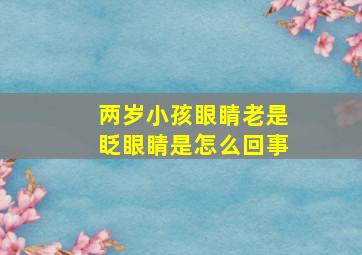 两岁小孩眼睛老是眨眼睛是怎么回事