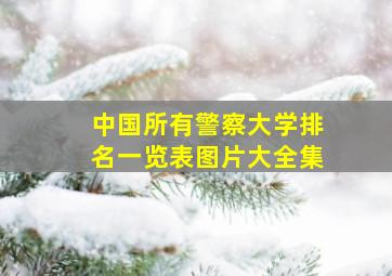 中国所有警察大学排名一览表图片大全集