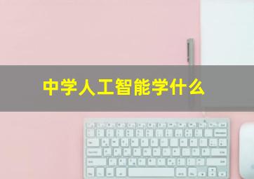 中学人工智能学什么