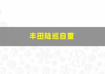 丰田陆巡自重