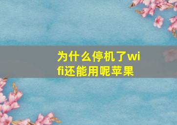 为什么停机了wifi还能用呢苹果