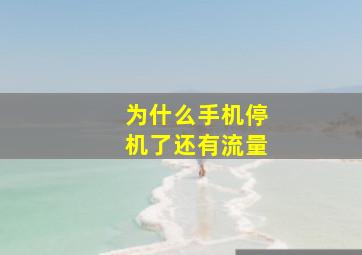 为什么手机停机了还有流量