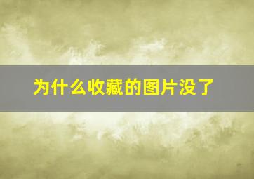 为什么收藏的图片没了