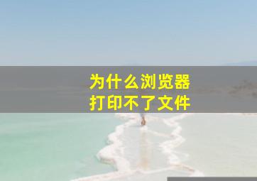 为什么浏览器打印不了文件