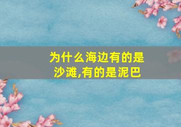 为什么海边有的是沙滩,有的是泥巴