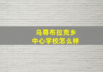 乌尊布拉克乡中心学校怎么样