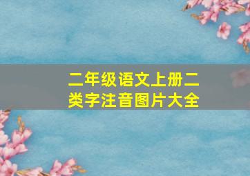 二年级语文上册二类字注音图片大全