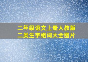 二年级语文上册人教版二类生字组词大全图片