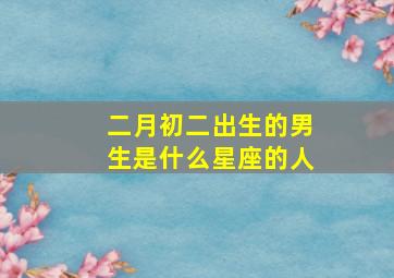 二月初二出生的男生是什么星座的人