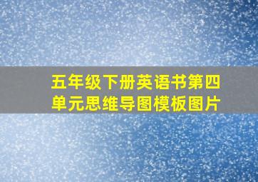 五年级下册英语书第四单元思维导图模板图片