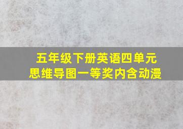 五年级下册英语四单元思维导图一等奖内含动漫