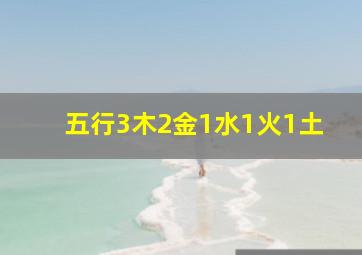 五行3木2金1水1火1土