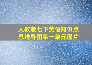 人教版七下英语知识点思维导图第一单元图片