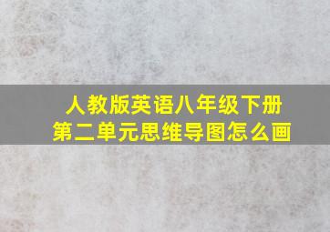 人教版英语八年级下册第二单元思维导图怎么画