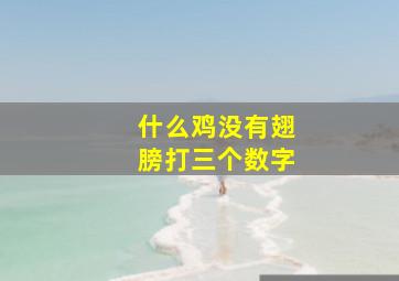 什么鸡没有翅膀打三个数字