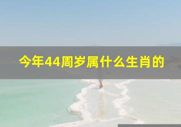 今年44周岁属什么生肖的