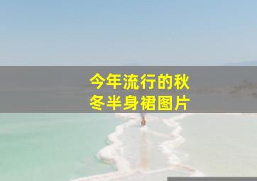 今年流行的秋冬半身裙图片