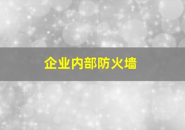 企业内部防火墙