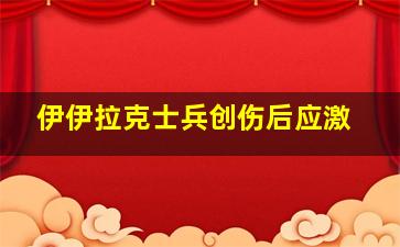 伊伊拉克士兵创伤后应激