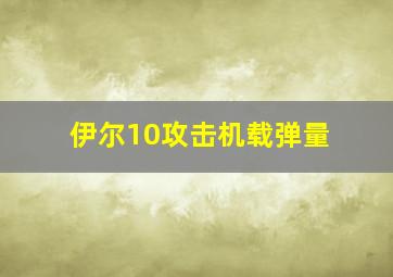 伊尔10攻击机载弹量