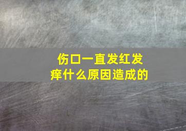 伤口一直发红发痒什么原因造成的