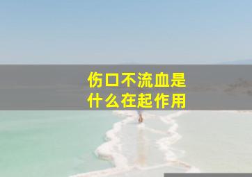 伤口不流血是什么在起作用