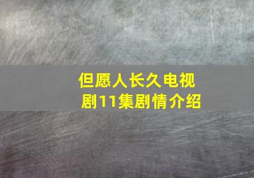 但愿人长久电视剧11集剧情介绍