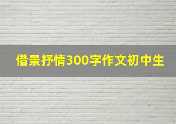 借景抒情300字作文初中生