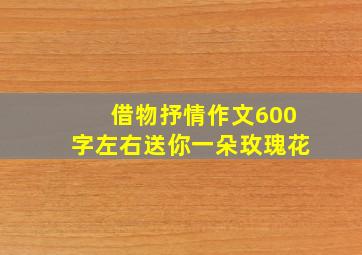 借物抒情作文600字左右送你一朵玫瑰花