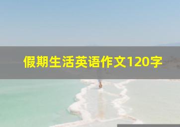 假期生活英语作文120字