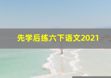 先学后练六下语文2021