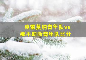 克雷莫纳青年队vs那不勒斯青年队比分