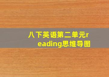 八下英语第二单元reading思维导图