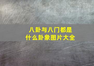 八卦与八门都是什么卦象图片大全