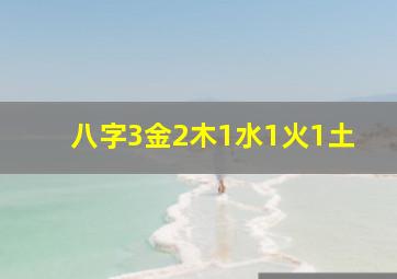 八字3金2木1水1火1土