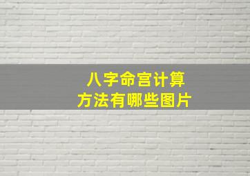 八字命宫计算方法有哪些图片