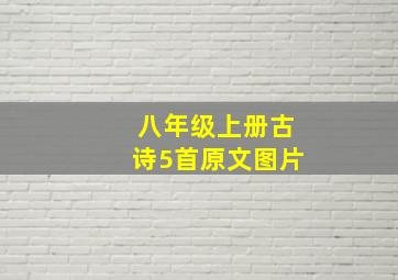 八年级上册古诗5首原文图片