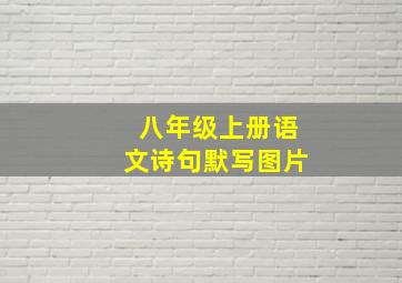 八年级上册语文诗句默写图片