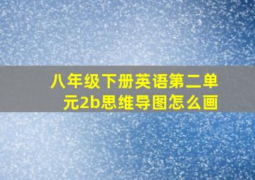 八年级下册英语第二单元2b思维导图怎么画