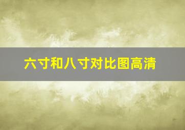 六寸和八寸对比图高清