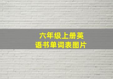 六年级上册英语书单词表图片