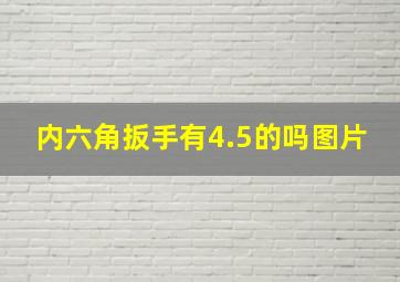 内六角扳手有4.5的吗图片