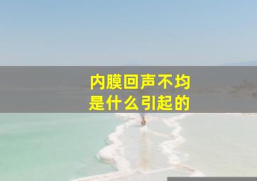 内膜回声不均是什么引起的