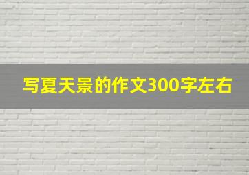 写夏天景的作文300字左右