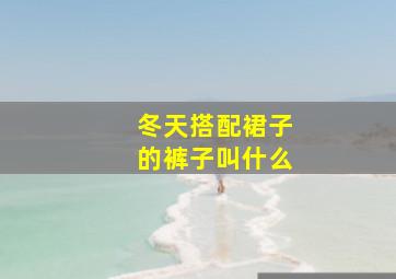 冬天搭配裙子的裤子叫什么