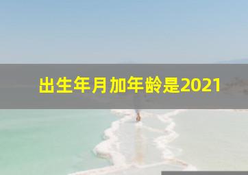 出生年月加年龄是2021