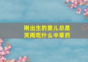 刚出生的婴儿总是哭闹吃什么中草药