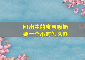 刚出生的宝宝吸奶要一个小时怎么办